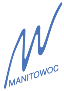 City of Manitowoc logo - an M that is a wave